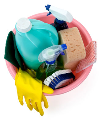 Disinfectants keep surfaces clean.
